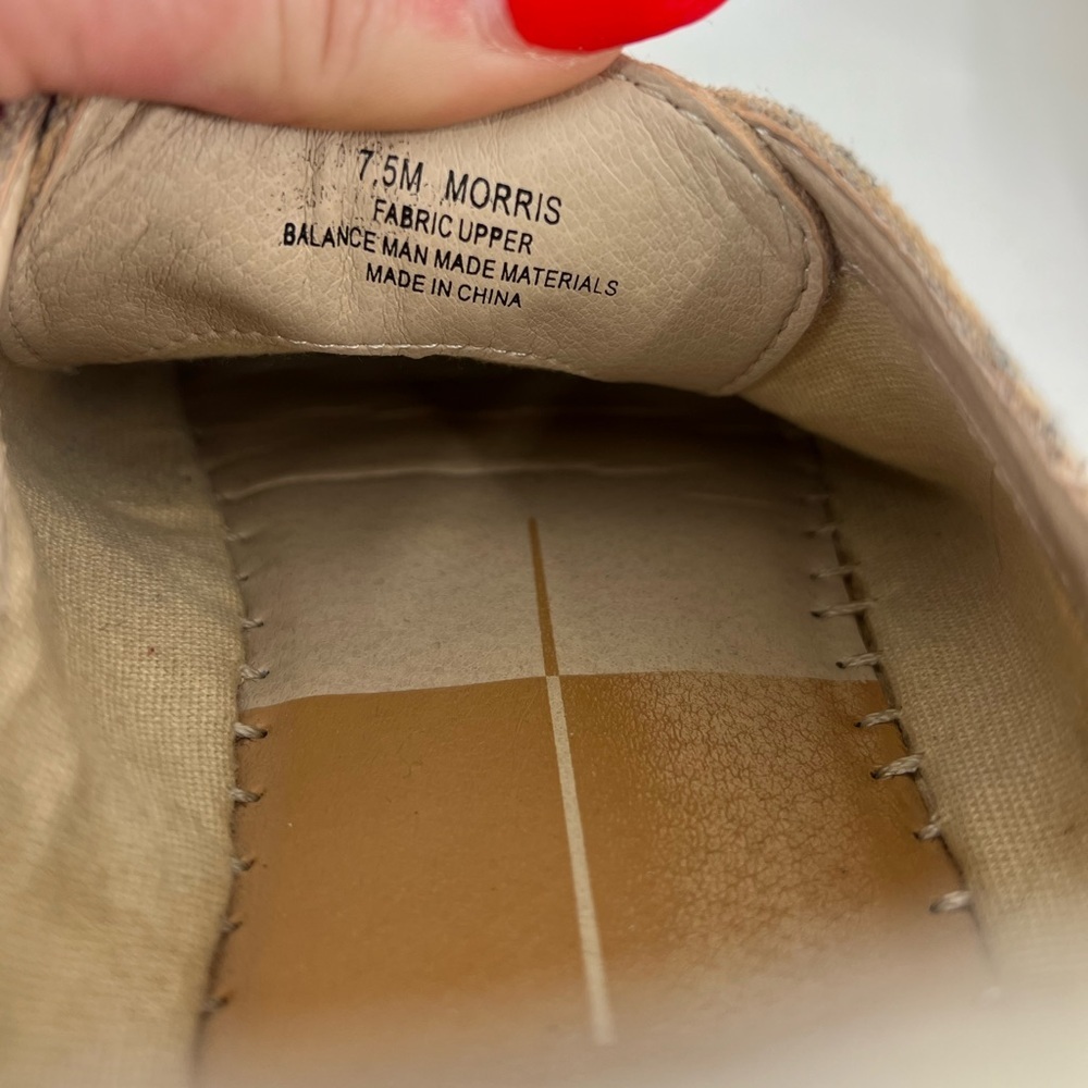 Dolce Vita Morris Tan and Black Leopard Print Canvas Espadrille Sneakers 7.5 - Picture 8 of 9